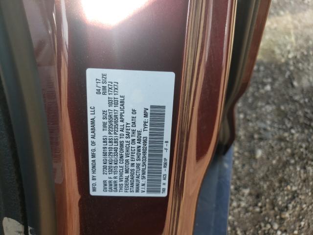 Photo 9 VIN: 5FNRL5H33HB024963 - HONDA ODYSSEY SE 