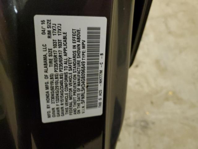 Photo 12 VIN: 5FNRL5H34GB096849 - HONDA ODYSSEY 