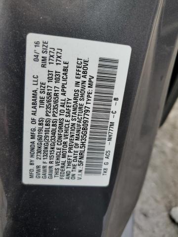 Photo 12 VIN: 5FNRL5H35GB097797 - HONDA ODYSSEY 