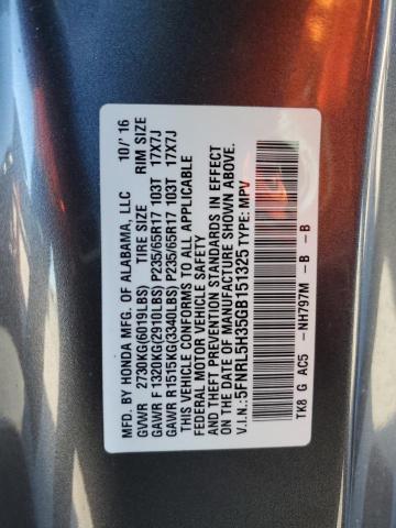 Photo 13 VIN: 5FNRL5H35GB151325 - HONDA ODYSSEY 