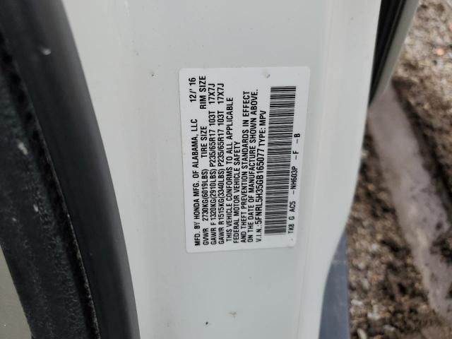 Photo 12 VIN: 5FNRL5H35GB165077 - HONDA ODYSSEY SE 