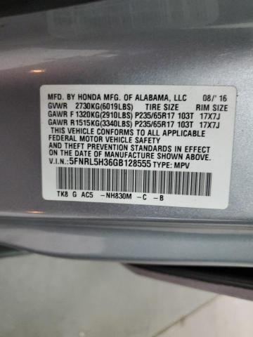 Photo 12 VIN: 5FNRL5H36GB128555 - HONDA ODYSSEY SE 