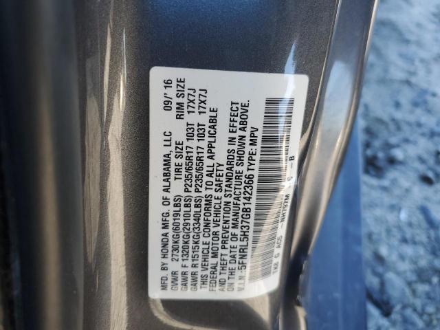 Photo 12 VIN: 5FNRL5H37GB142366 - HONDA ODYSSEY 