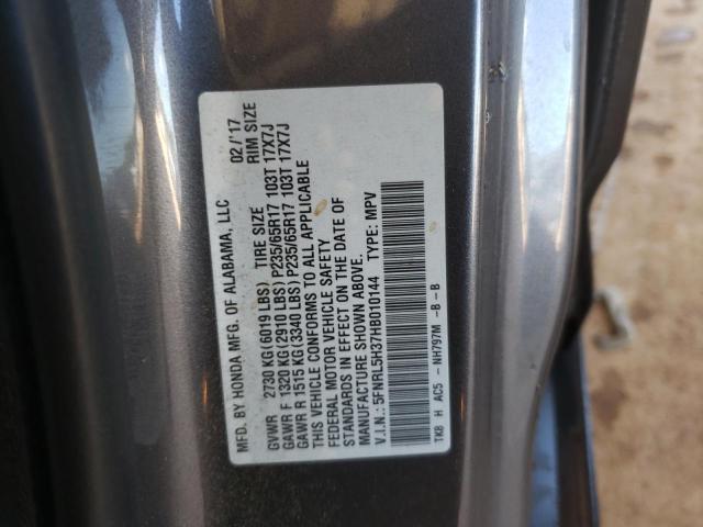 Photo 9 VIN: 5FNRL5H37HB010144 - HONDA ODYSSEY SE 