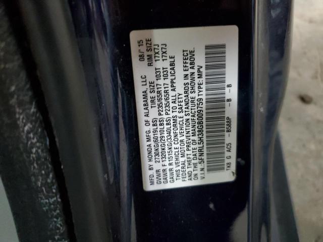 Photo 12 VIN: 5FNRL5H38GB009759 - HONDA ODYSSEY SE 