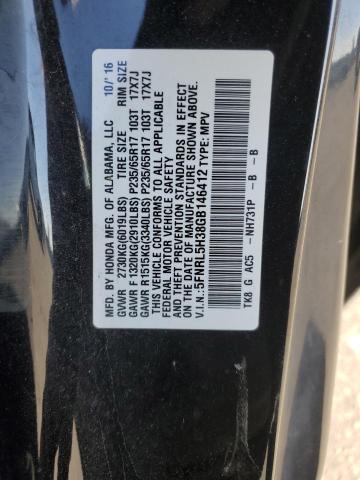 Photo 12 VIN: 5FNRL5H38GB146412 - HONDA ODYSSEY SE 