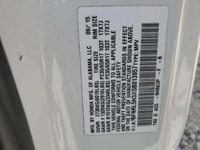 Photo 13 VIN: 5FNRL5H3XGB013957 - HONDA ODYSSEY 