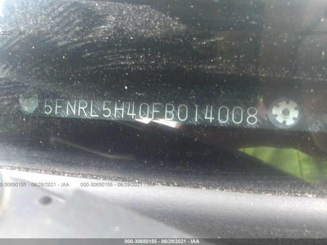 Photo 8 VIN: 5FNRL5H40FB014008 - HONDA ODYSSEY 