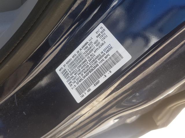 Photo 9 VIN: 5FNRL5H40FB063046 - HONDA ODYSSEY EX 