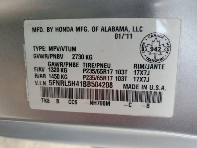 Photo 12 VIN: 5FNRL5H41BB504208 - HONDA ODYSSEY EX 