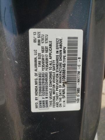 Photo 12 VIN: 5FNRL5H41DB088146 - HONDA ODYSSEY EX 