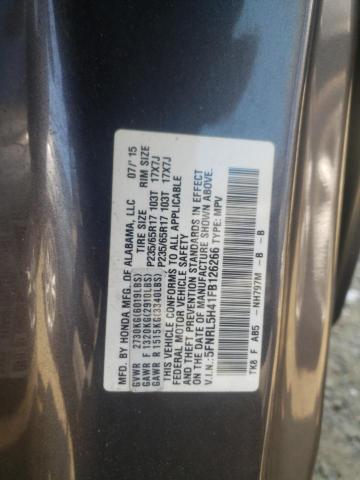 Photo 11 VIN: 5FNRL5H41FB126266 - HONDA ODYSSEY EX 