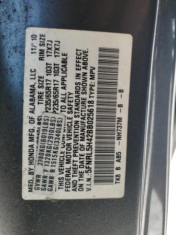 Photo 12 VIN: 5FNRL5H42BB025618 - HONDA ODYSSEY EX 