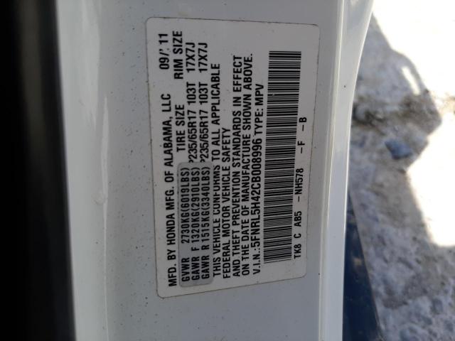 Photo 12 VIN: 5FNRL5H42CB008996 - HONDA ODYSSEY EX 