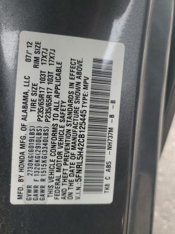 Photo 12 VIN: 5FNRL5H42CB125445 - HONDA ODYSSEY EX 