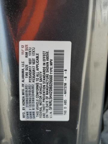 Photo 12 VIN: 5FNRL5H42DB026660 - HONDA ODYSSEY EX 