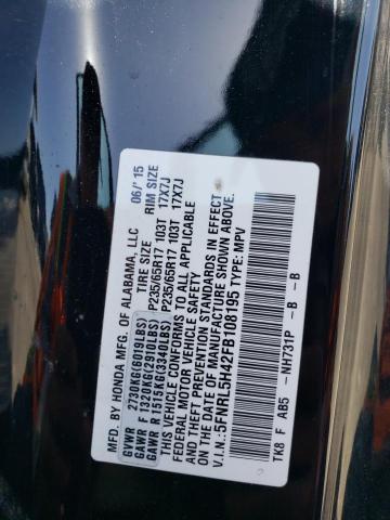 Photo 12 VIN: 5FNRL5H42FB108195 - HONDA ODYSSEY EX 