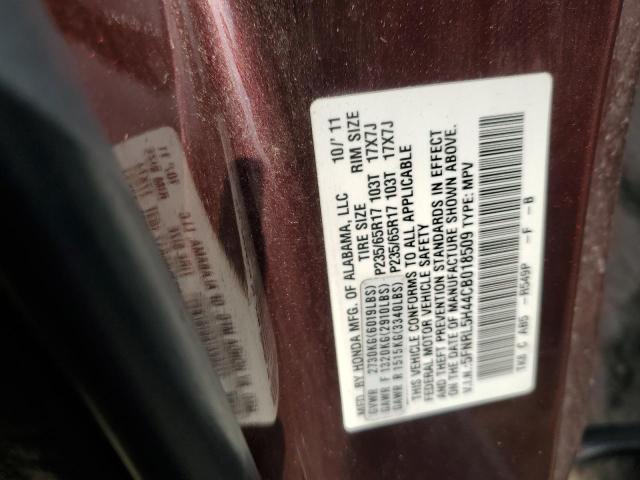 Photo 12 VIN: 5FNRL5H44CB018509 - HONDA ODYSSEY EX 