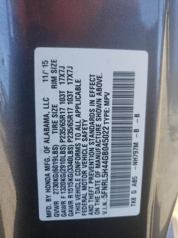 Photo 9 VIN: 5FNRL5H44GB045022 - HONDA ODYSSEY EX 