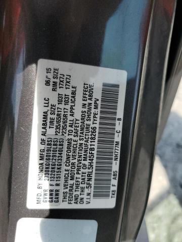 Photo 12 VIN: 5FNRL5H45FB118266 - HONDA ODYSSEY EX 