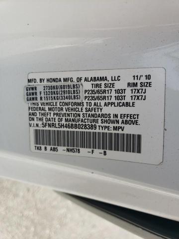 Photo 12 VIN: 5FNRL5H46BB028389 - HONDA ODYSSEY EX 