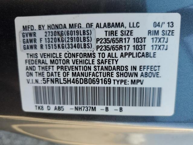 Photo 12 VIN: 5FNRL5H46DB069169 - HONDA ODYSSEY EX 