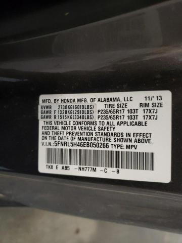 Photo 12 VIN: 5FNRL5H46EB050266 - HONDA ODYSSEY EX 