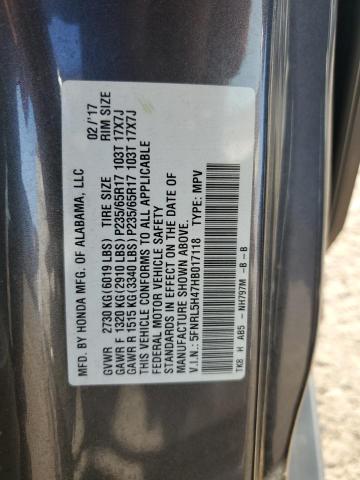 Photo 12 VIN: 5FNRL5H47HB017118 - HONDA ODYSSEY EX 