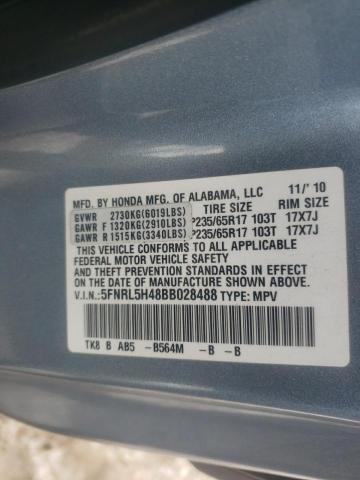 Photo 13 VIN: 5FNRL5H48BB028488 - HONDA ODYSSEY EX 