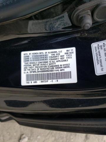 Photo 9 VIN: 5FNRL5H48BB092269 - HONDA ODYSSEY EX 