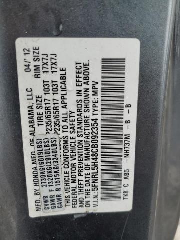 Photo 12 VIN: 5FNRL5H48CB092354 - HONDA ODYSSEY EX 