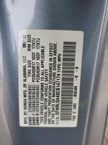 Photo 11 VIN: 5FNRL5H48CB147174 - HONDA ODYSSEY EX 