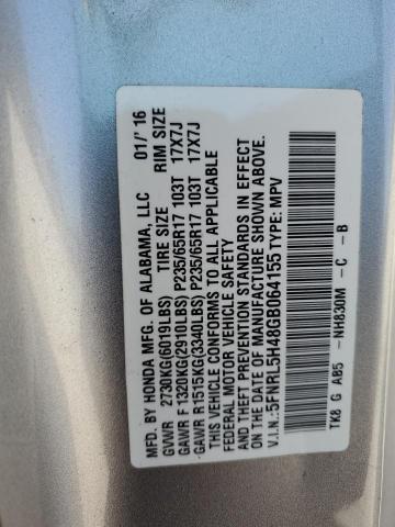 Photo 12 VIN: 5FNRL5H48GB064155 - HONDA ODYSSEY EX 