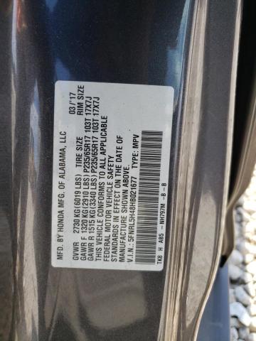 Photo 12 VIN: 5FNRL5H48HB021677 - HONDA ODYSSEY EX 