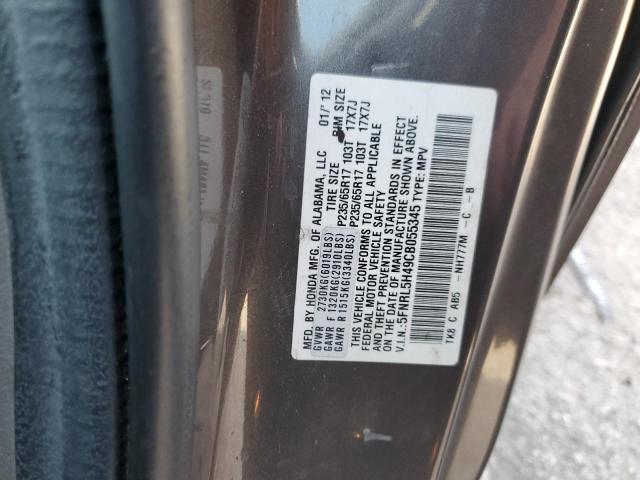 Photo 9 VIN: 5FNRL5H49CB055345 - HONDA ODYSSEY EX 