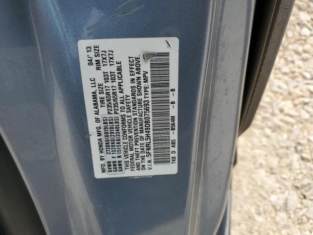 Photo 12 VIN: 5FNRL5H49DB075693 - HONDA ODYSSEY EX 