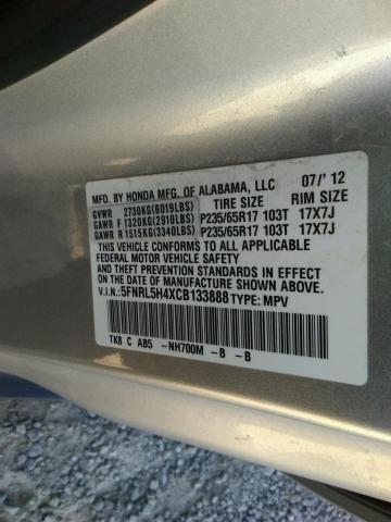 Photo 9 VIN: 5FNRL5H4XCB133888 - HONDA ODYSSEY EX 