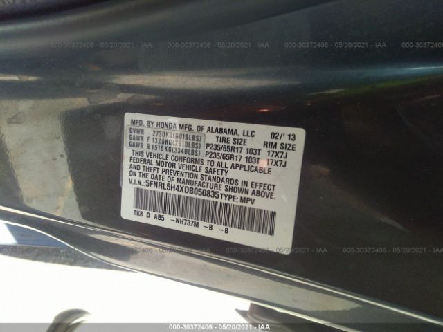 Photo 8 VIN: 5FNRL5H4XDB050835 - HONDA ODYSSEY 