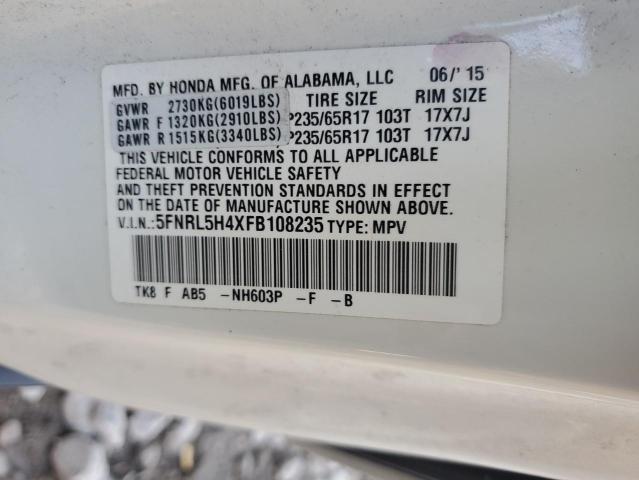 Photo 12 VIN: 5FNRL5H4XFB108235 - HONDA ODYSSEY EX 