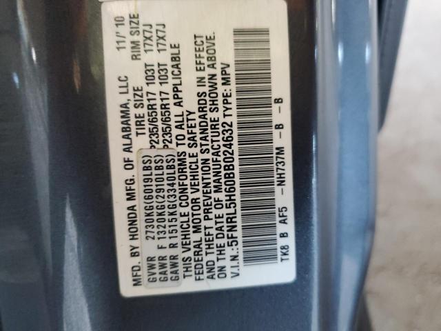 Photo 12 VIN: 5FNRL5H60BB024632 - HONDA ODYSSEY EX 