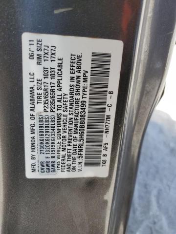 Photo 12 VIN: 5FNRL5H60BB083499 - HONDA ODYSSEY EX 