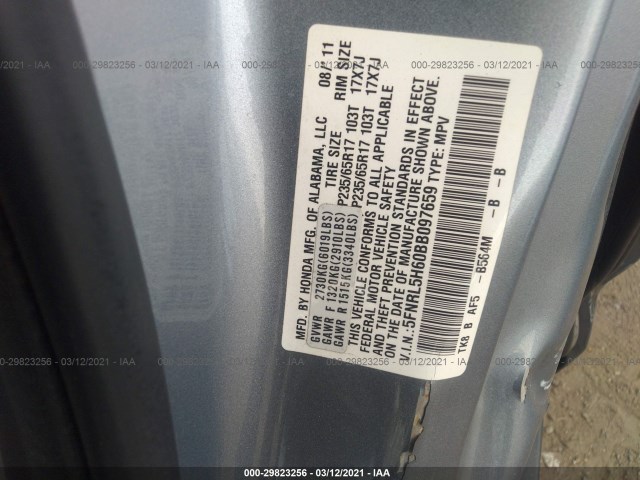 Photo 8 VIN: 5FNRL5H60BB097659 - HONDA ODYSSEY 