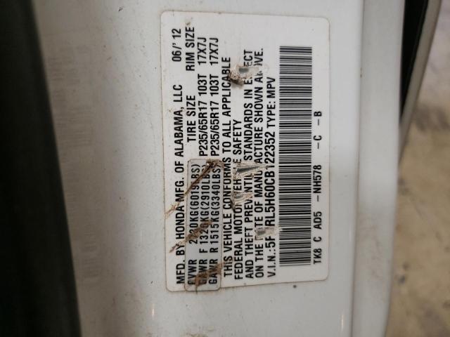 Photo 12 VIN: 5FNRL5H60CB122352 - HONDA ODYSSEY EX 