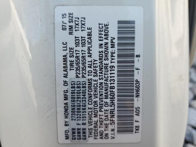 Photo 13 VIN: 5FNRL5H60FB131119 - HONDA ODYSSEY EX 