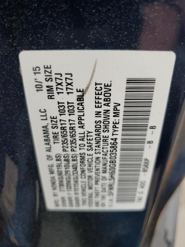 Photo 12 VIN: 5FNRL5H60GB035864 - HONDA ODYSSEY EX 