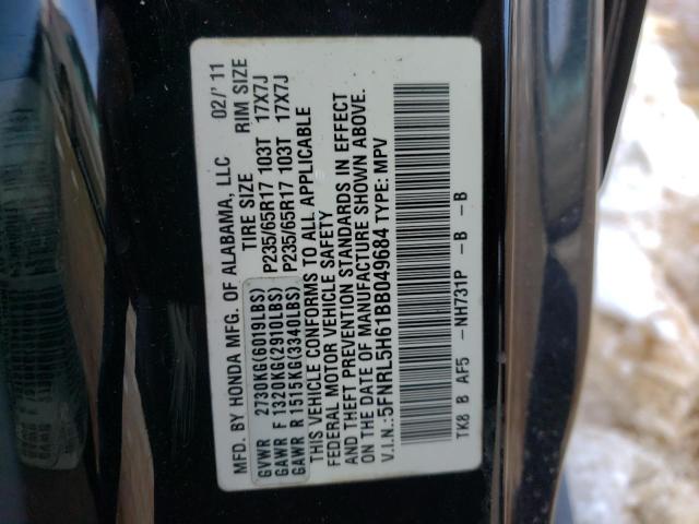 Photo 9 VIN: 5FNRL5H61BB049684 - HONDA ODYSSEY EX 