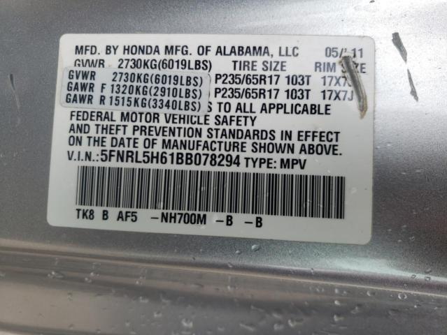 Photo 9 VIN: 5FNRL5H61BB078294 - HONDA ODYSSEY EX 