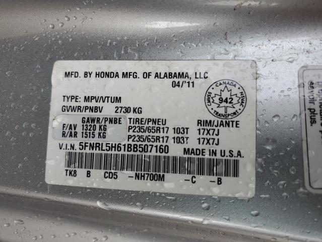 Photo 12 VIN: 5FNRL5H61BB507160 - HONDA ODYSSEY EX 