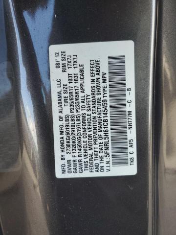 Photo 12 VIN: 5FNRL5H61CB145459 - HONDA ODYSSEY EX 