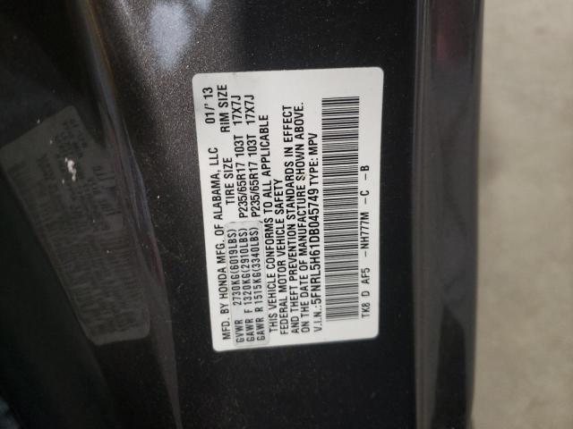 Photo 9 VIN: 5FNRL5H61DB045749 - HONDA ODYSSEY EX 